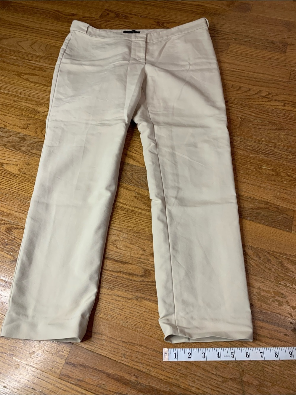 Ann Taylor Petite Beige Trousers Size 10P – Cotton Blend Stretch Dress Pants - Picture 8 of 8